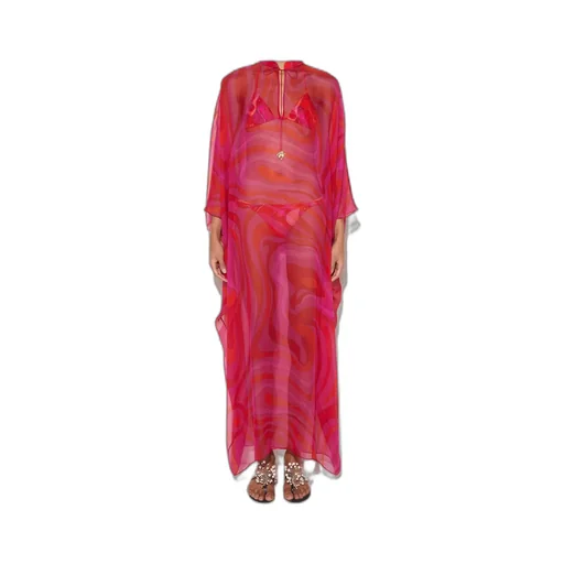 Marmo-Print Kaftan