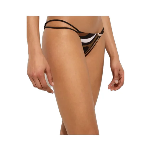 Marmo Print V-Cut Bikini Bottom