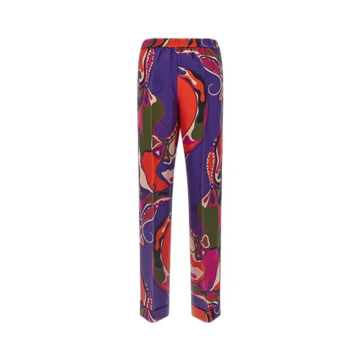 Printed Silk Pants