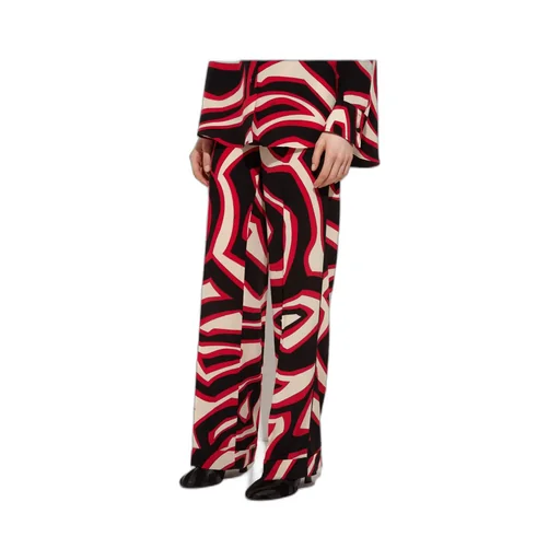 Printed Zip-Closure Pants