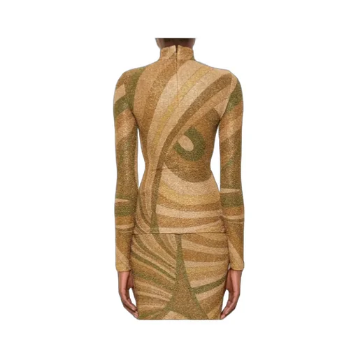 Patterned Long-Sleeve Top