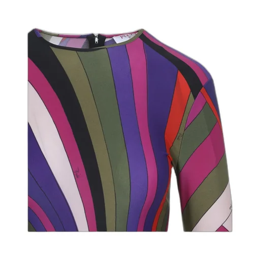 Iride Printed Long Sleeved Dress