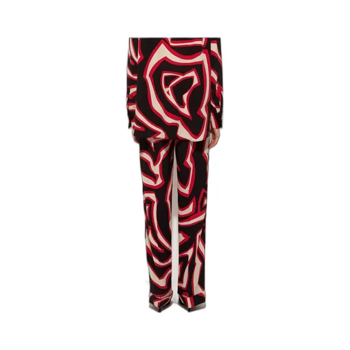 Printed Zip-Closure Pants