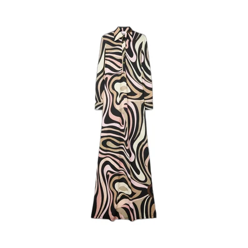 Marmo Long-Sleeved Midi Dress