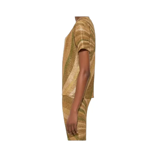 Marmo Print Jersey Lamé T-Shirt