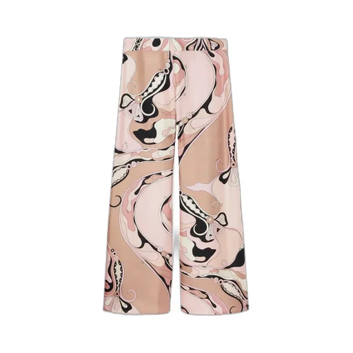Wide Leg Patterned Pants