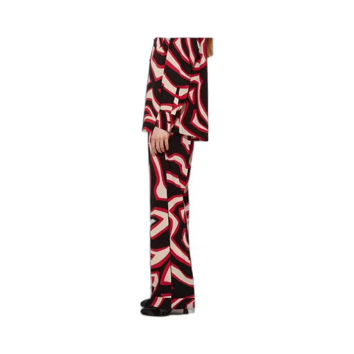 Printed Zip-Closure Pants