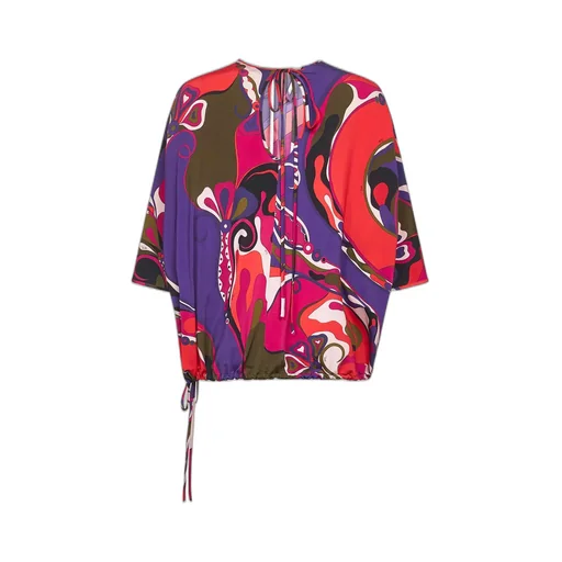 Orchidee-Print Blouse