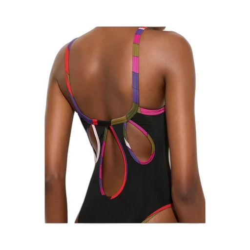 Printed Trim Swimsuit