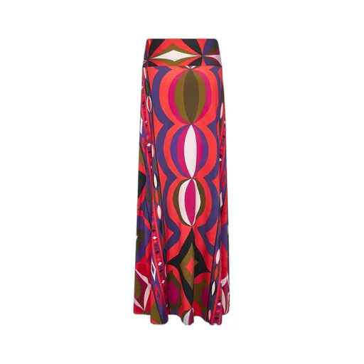 Collane Print Long Skirt