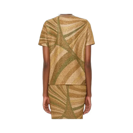 Marmo Print Jersey Lamé T-Shirt