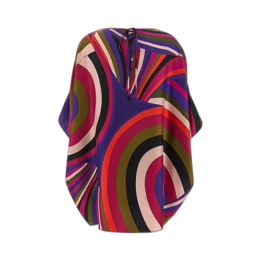 Abstract Printed Crewneck Dress