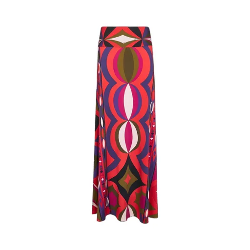 Collane Print Long Skirt