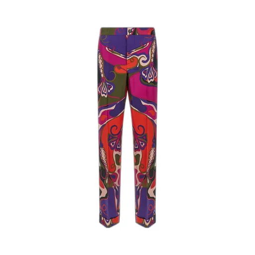 Printed Silk Pants