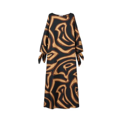 Silk Caftan Dress