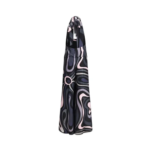 V-Neck Printed Sleeveless Jumpsuit