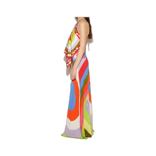 Iride-Print Maxi Skirt