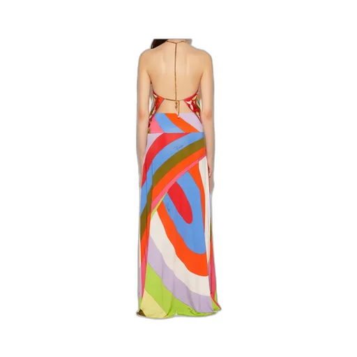Iride-Print Maxi Skirt