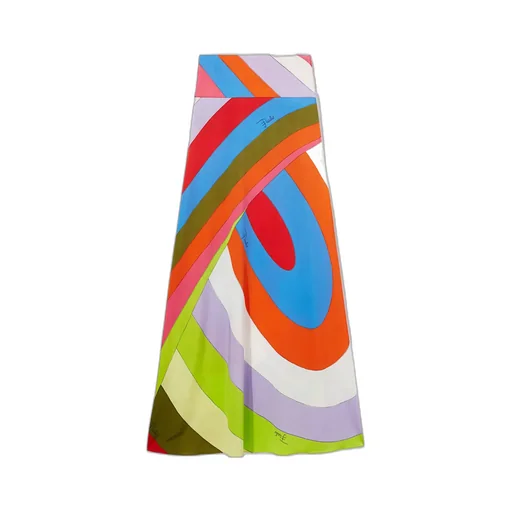 Iride-Print Maxi Skirt