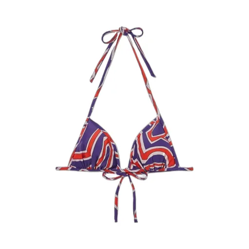 Labirinto Print Triangle Bikini Top