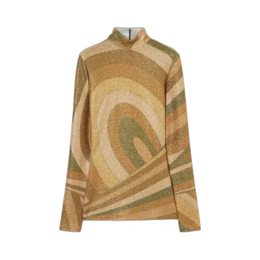 Patterned Long-Sleeve Top