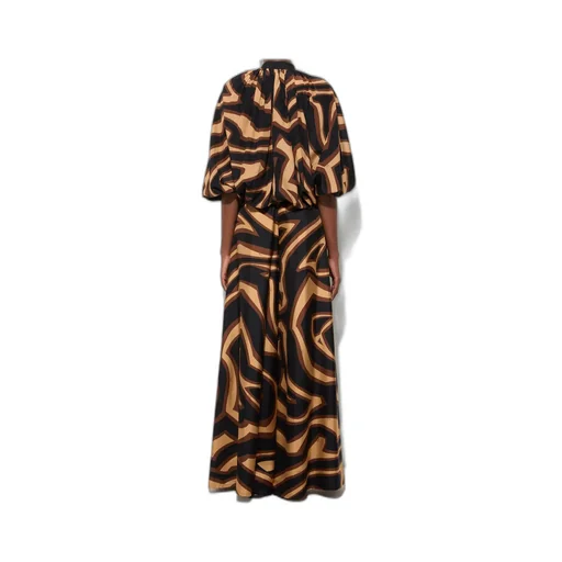 Graphic Printed Wide-Leg Pants