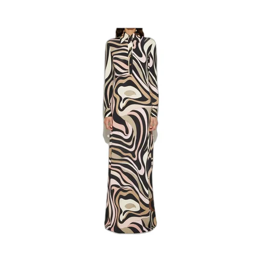 Marmo Long-Sleeved Midi Dress