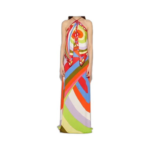 Iride-Print Maxi Skirt