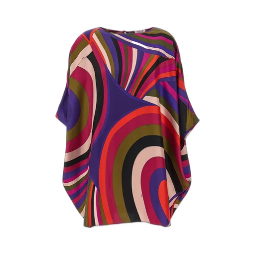 Abstract Printed Crewneck Dress