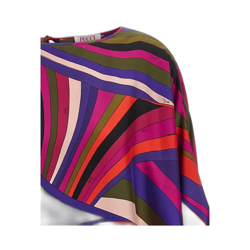 Abstract Printed Crewneck Dress