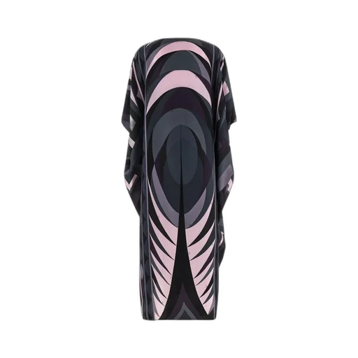 Iride Printed Boat Neck Maxi Kaftan