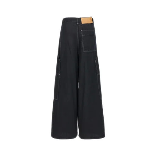 Wide Leg Panelled Jeans