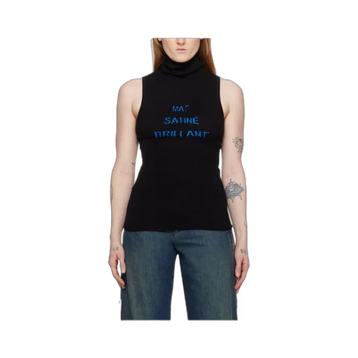 High-Neck Sleeveless Top