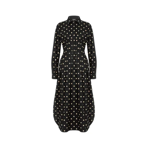 Polka Dots Printed Poplin Dress
