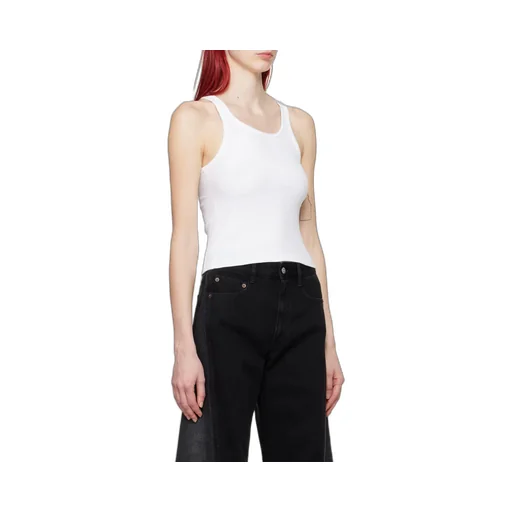 Cut-Out Detailed Ribbed Tank Top