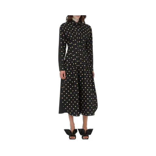 Polka Dots Printed Poplin Dress
