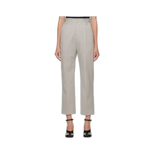 Straight Wool Casual Pants