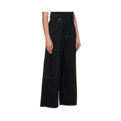 Wide Leg Panelled Jeans
