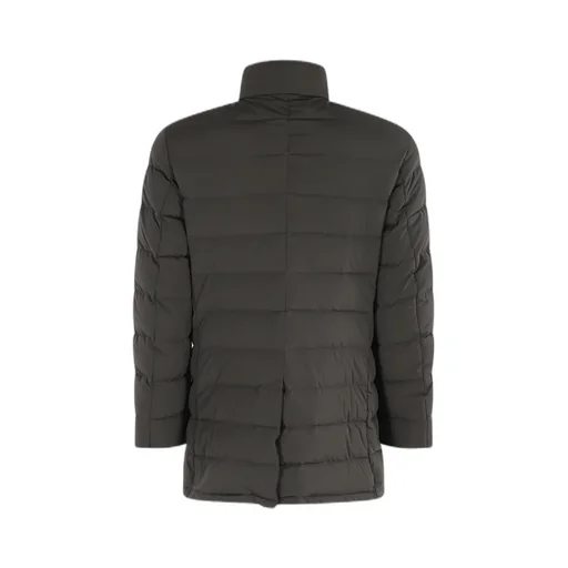 Long-Sleeved Stand-Collar Cotton Coat
