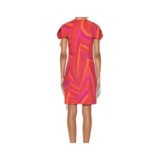 Round-Collar Short-Sleeve Dress