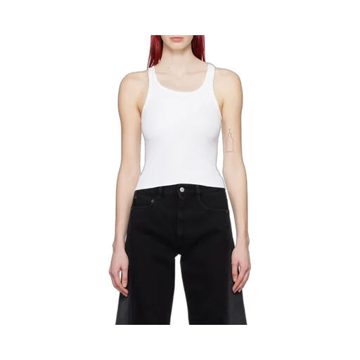 Cut-Out Detailed Ribbed Tank Top