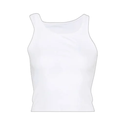 Cut-Out Detailed Ribbed Tank Top