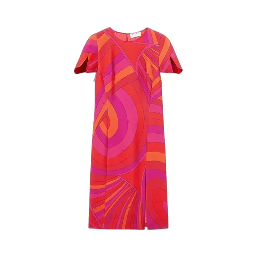 Round-Collar Short-Sleeve Dress