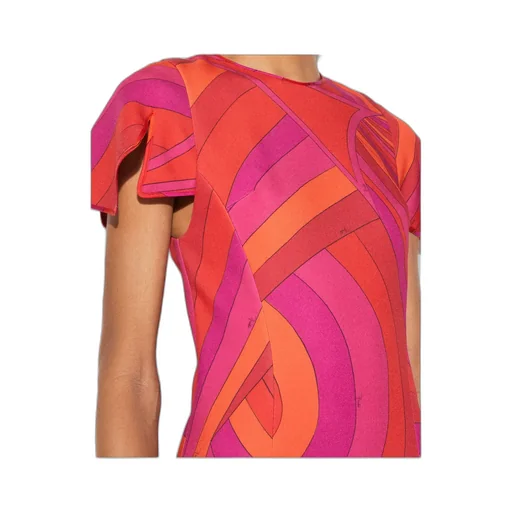 Round-Collar Short-Sleeve Dress