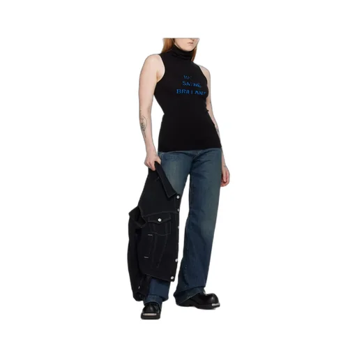High-Neck Sleeveless Top
