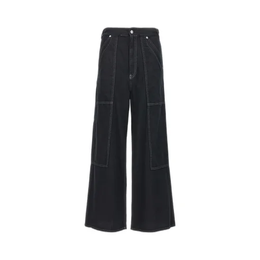 Wide Leg Panelled Jeans