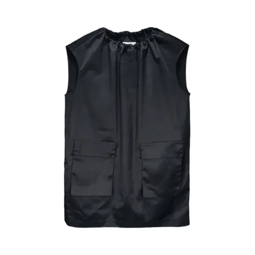 Drawstring-Neck Cargo Minidress