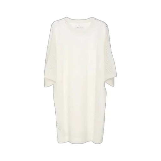 Open-Knitted Crewneck Jumper