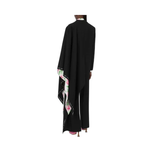 Asymmetric Drape Wool Coat