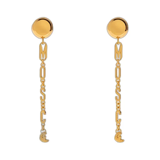 Logo-Lettering Drop Earrings